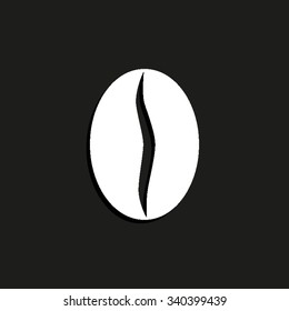 coffee beans - vector icon