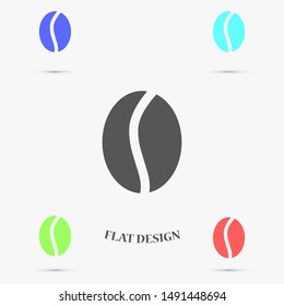Coffee beans vector icon. Coffee for business lunch icon. Coffee for cafe. Coffee to drink icon. 10 eps Lorem ipsum icon . flat design.
