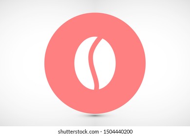 Coffee beans vector icon. Coffee for business lunch icon. Coffee for cafe. Coffee to drink icon. 10 eps Lorem ipsum icon . flat design.