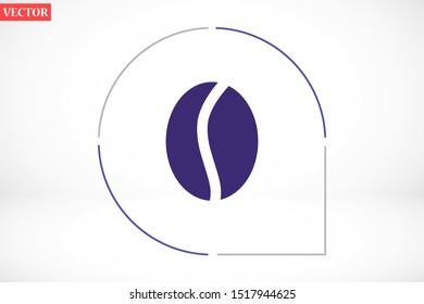 Coffee beans vector icon. Coffee for business lunch icon. Coffee for cafe. Coffee to drink icon. 10 eps Lorem ipsum icon . flat design.
