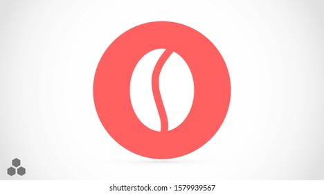 Coffee beans vector icon. Coffee for business lunch icon. Coffee for cafe. Coffee to drink icon. 10 eps Lorem ipsum icon . flat design.