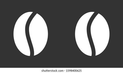 Coffee beans vector icon. Coffee for business lunch icon. Coffee for cafe. Coffee to drink icon. 10 eps Lorem ipsum icon . flat design.
