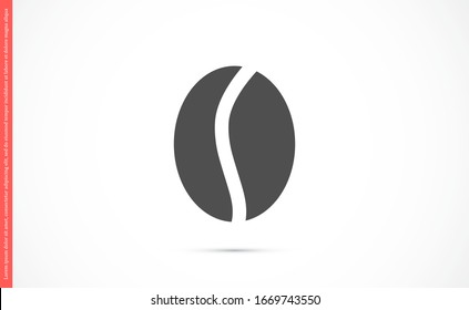 Coffee beans vector icon. Coffee for business lunch icon. Coffee for cafe. Coffee to drink icon. 10 eps Lorem ipsum icon . flat design.