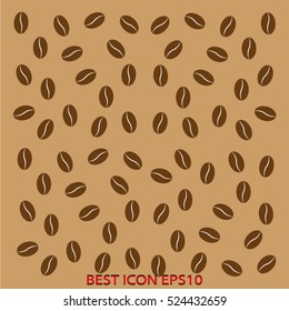 coffee beans, vector icon, eps10