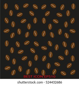 coffee beans, vector icon, eps10