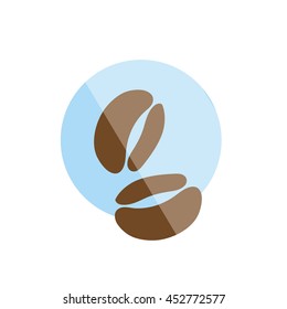 Coffee Beans vector icon graphic design 