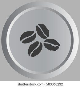 Coffee beans vector icon illustration