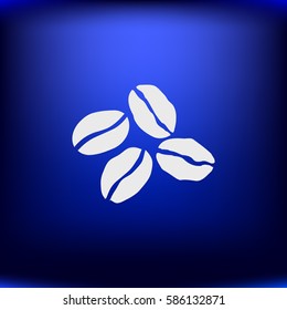 Coffee beans vector icon illustration