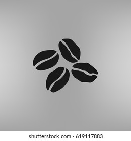 Coffee beans vector icon illustration