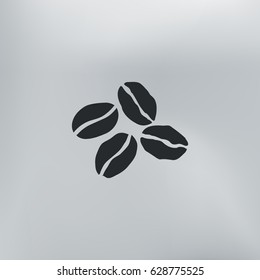 Coffee beans vector icon illustration