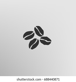 Coffee beans vector icon illustration