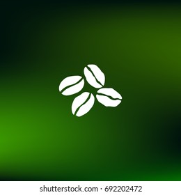 Coffee beans vector icon illustration