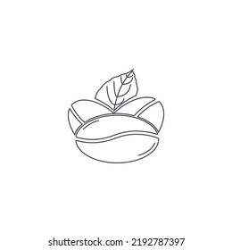 Coffee beans vector icon. Line style style. Can be used for web and mobile.