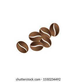 Coffee beans vector illustration. design icon
