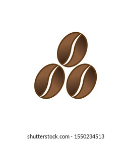 Coffee beans vector illustration. design icon
