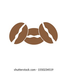Coffee beans vector illustration. design icon
