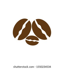 Coffee beans vector illustration. design icon
