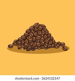 Coffee Beans Vector Illustration easy to editable