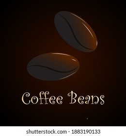 Coffee beans vector illustration for posters, menus, banner, website designing, logo making and brochure designing.