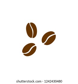 Coffee beans vector isolated on white illustration.