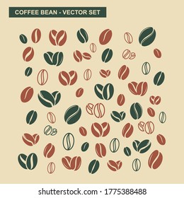 coffee beans vector ready for use