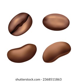 Coffee beans view vector illustration 