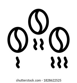 coffee beans washing icon vector. coffee beans washing sign. isolated contour symbol illustration