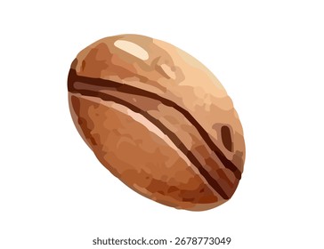Granos de café, estilo de acuarela, Vector, dibujado a mano.