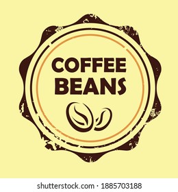 coffee beans_ logo design symbolizing ones organization.It is design that is used by an organization for it's letterhead,advertising material,and signs as an emblem.