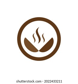 coffee been logo icon illustration design
