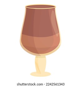 Coffee beverage cup icon cartoon vector. Drink cafe. Summer dessert