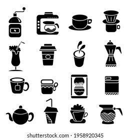 Coffee and beverage shop outline icon. flat design stroke concept. thin line. vector, illustration.