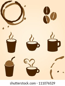 coffee and beverages symbols