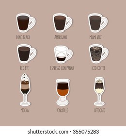 Coffee beverages types