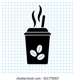 coffee - black vector icon