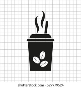 coffee  - black vector icon