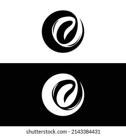 Coffee Black and White Logo, Simple and Elegant, EPS 10 vector
