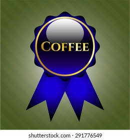 Cinta azul para el café