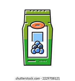 coffee blueberry color icon vector. coffee blueberry sign. isolated symbol illustration