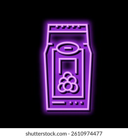 coffee blueberry neon light sign vector. coffee blueberry illustration