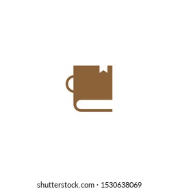 Coffee Book graphic design template simple illustration