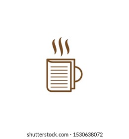 Coffee Book graphic design template simple illustration
