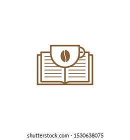 Coffee Book graphic design template simple illustration