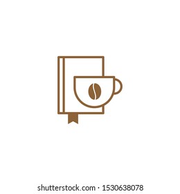 Coffee Book graphic design template simple illustration