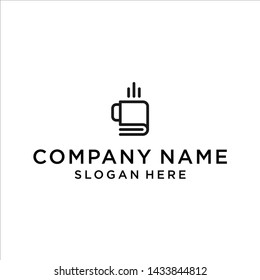 coffee book logo / coffee logo