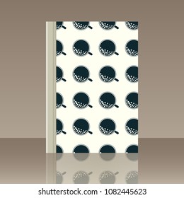 Coffee and Book. Realistic image of the object with reflection