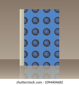 Coffee and Book. Realistic image of the object with reflection