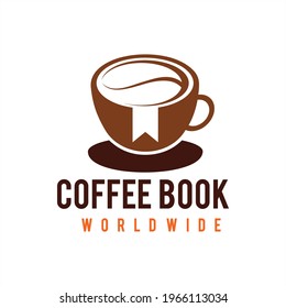 Coffee book shop vector icon illustration