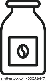 Kaffeemaschine Symbol, Vektorbild. Kann auch für körperliche Fitness eingesetzt werden. Geeignet für mobile Apps, Web-Apps und Printmedien.