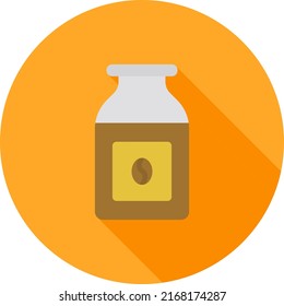 Coffee bottle icon vector image. Can also be used for Food, Drinks and Confectionery. Suitable for mobile apps, web apps and print media.